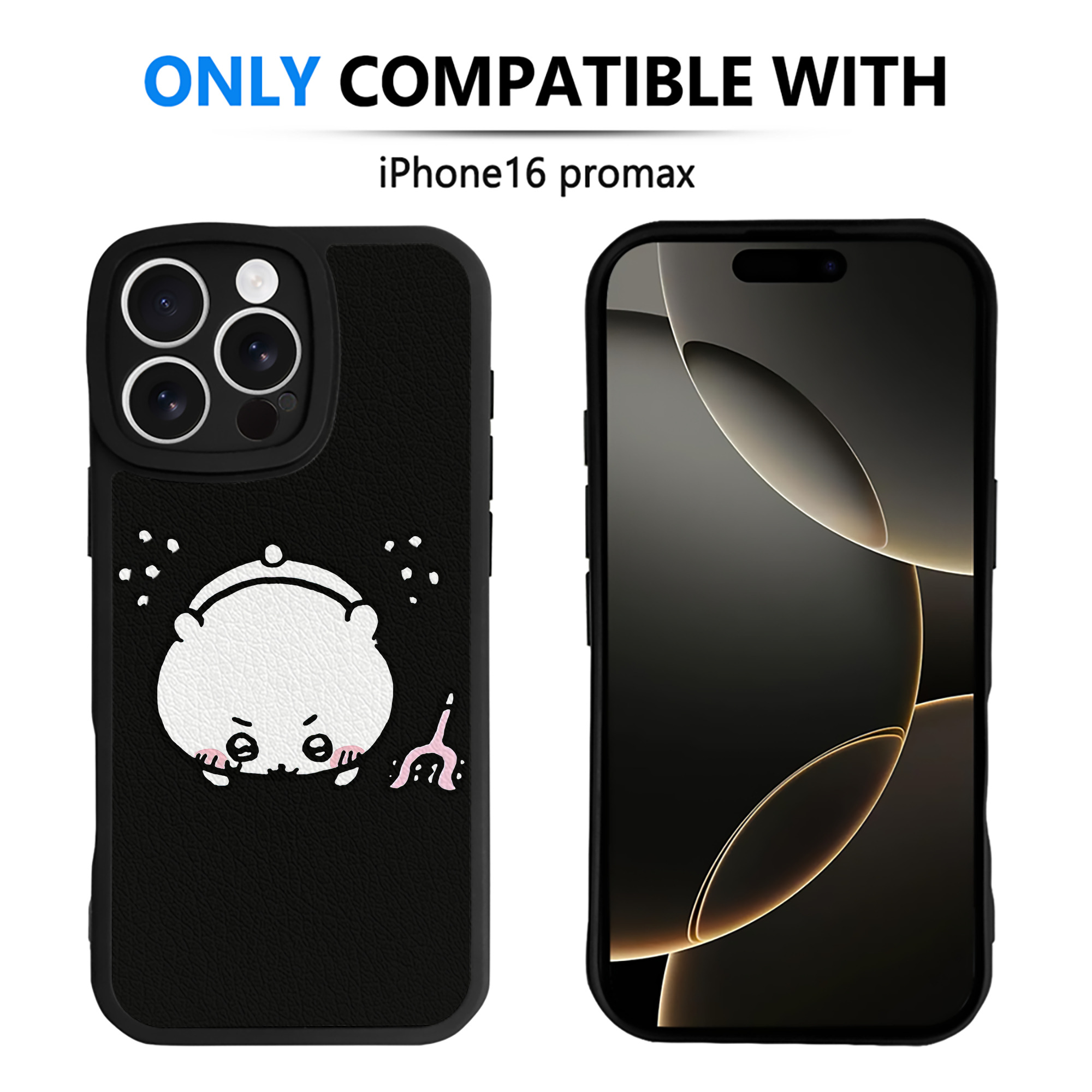 （画像用） ちいかわ ちいかわ Chii-kawa chiikawa 【iPhone 16シリーズ対応】シリコンスマホケース（レザー調） 材質：シリコン
